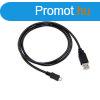 Kbel C-TECH USB 2.0 AM/Micro, 0,5m, fekete