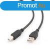 Kbel CABLEXPERT USB A-B 4,5m 2.0 HQ Black, aranyozott rint