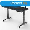 ULTRADESK Gamer jtkos asztal LEVEL BLUE, 140x66cm, 72-124c