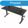 ULTRADESK Gamer jtkos asztal MOMENTUM - Black, 152,5x70 cm
