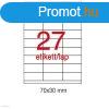 Etikett A10560 30 x 70 mm 500 v Apli