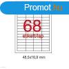 Etikett A1282 48,5 x 16,9 mm 100 v LCA3128 Apli