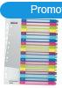 Regiszter, manyag, A4 Maxi, 1-20, LEITZ "Wow"