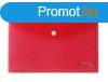 Irattart tasak, A5, PP, patentos, VICTORIA OFFICE, piros