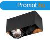 Design spotlmpa fekete tglalap AR111 2-lmps - Box