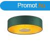 Modern zld mennyezeti lmpa arany belsvel, LED-del, 3 lp
