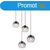 Art Deco fgglmpa fekete fstveggel, kerek, 4-es - Bao