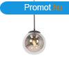 Art Deco lglmpa fekete fstveggel - Flore