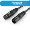 UGREEN XLR audio cable male/famale 3m Black