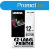 Feliratozgp szalag, 12 mm x 8 m, CASIO, fehr-fekete