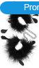 Feather Cuffs Black