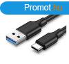 UGREEN US184 adatkbel (USB - Type-C, 3A, gyorstlt, 50cm) 