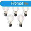 5 darabos E27 dimmelhet LED izzkszlet A60 6W 700 lm 2200K