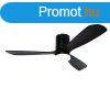 Mennyezeti ventiltor fekete 132 cm LED-del, fnyerszablyz