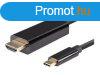 LANBERG Cable USB-C M ->HDMI M 1.8m 4K 60Hz black