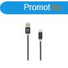 WHITE SHARK ADDER-2 USB-A - TYPE-C (M-M) kbel, 2m, fekete
