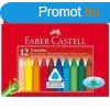 Zsrkrta, hromszglet, FABER-CASTELL , 12 klnbz szn