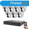 Uniview 7 dome kamers IP kamera rendszer 4MP