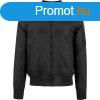 Build Your Brand Meleg frfi bomber dzseki - Fekete | 2XL