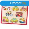 Gyerek fa puzzle fogantyval Viga Jrm