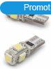 Carguard 12V T10 CANBUS LED izz, 3W, 2 db