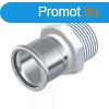 FixTrend Inox press kls menetes tmeneti idom, 15 mm x 3/4