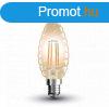 4W E14 LED filament csavart gyertya g meleg fehr borosty