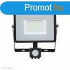 30W Mozgsrzkels LED reflektor fekete IP65 4000K - PRO461