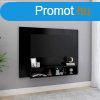 Fekete fali forgcslap tv-szekrny 120 x 23,5 x 90 cm