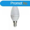 LED gyertya, E14, C37, 6W, 230, fehr fny, 480LM