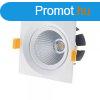 LED spotlmpa, 15W, COB, ngyszgletes, billenthet, semlege