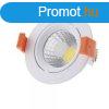 LED spotlmpa, 8W, COB, kerek, billenthet, semleges fehr f