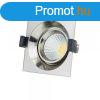 LED spotlmpa, 8W, COB, ngyszgletes, billenthet, semleges