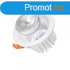 LED spotlmpa, 25W, COB, kerek, cserlhet, hideg fehr fny