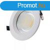 LED spotlmpa, 20W, COB, kerek, fehr fny