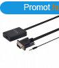 Astrum DA510 VGA + Audio - HDMI adapter fekete (aktv)