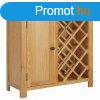 Tömör tölgyfa bortartó szekrény 11 palackhoz 80 x 32 x 80 cm