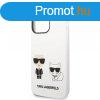 Karl Lagerfeld and Choupette Liquid Silicone Apple iPhone 14