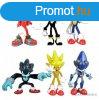 6 db-os Sonic a sndiszn figura szett 10 cm