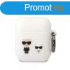 Karl Lagerfeld and Choupette Apple AirPods 1/2 szilikon tok 