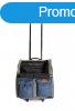 Camon Borsa Trolley trasportino blu grigia con tasche fronta