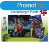 Ravensburger: Puzzle 3x49 db - Galaktikus dinoszauruszok