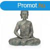 Dekoratv Figura Versa Szrke Buddha 19 x 40 x 28 cm Gyanta 