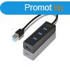 AXAGON HUE-S2B 4x USB 3.0 hub gyorstlts tmogatssal