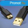 Ugreen 5 ts aranyozott USB -kbel - Mini USB 0,5 m fekete (