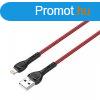LDNIO LS482 2m USB - Lightning kbel (Red)