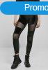 Urban Classics Ladies Velvet Tech Mesh Leggings black