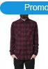 Urban Classics Checked Flanell Shirt blk/burgundy