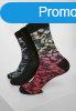 Urban Classics Flower Socks 3-Pack black/grey/red