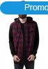 Urban Classics Hooded Checked Flanell Sweat Sleeve Shirt blk